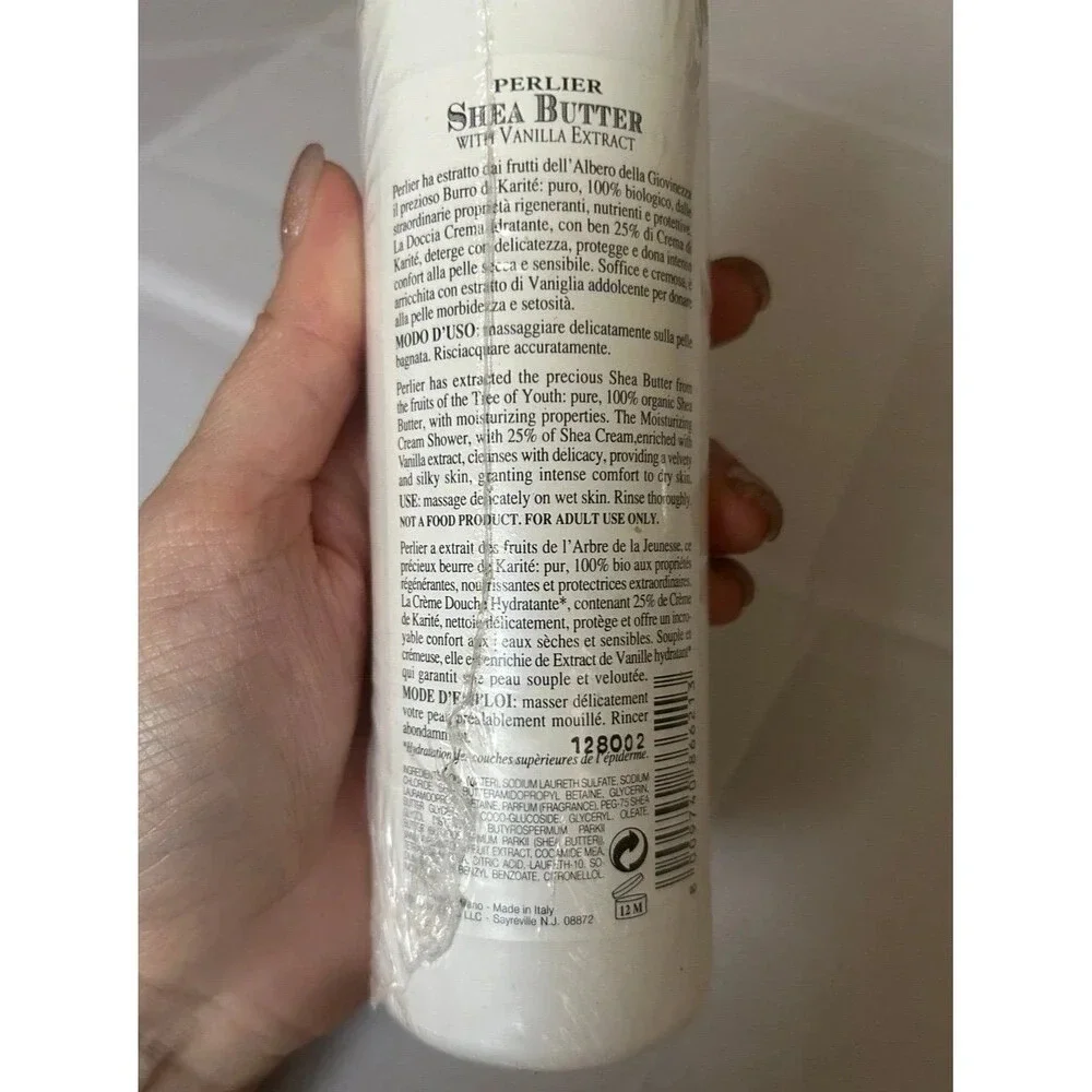 Perlier Shea Butter Ultra Rich Moisturizing Cream Shower With Vanilla Extract